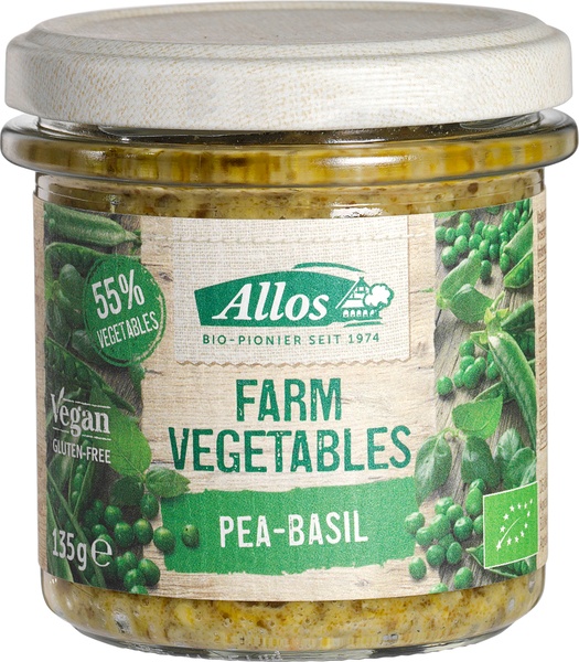Allos Groentepread Doperwt Basilicum afbeelding