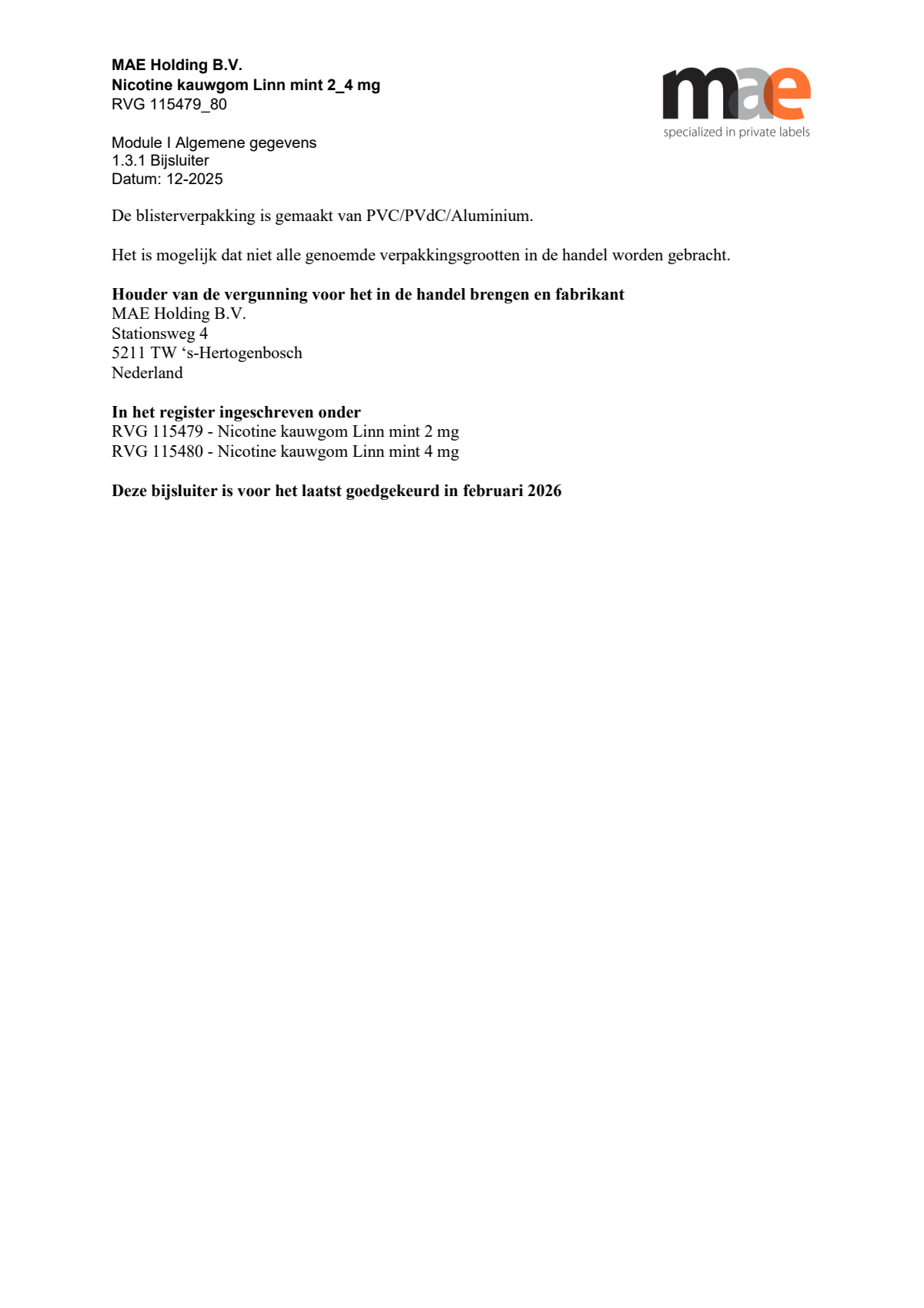 Nicotine Kauwgom Mint 4mg afbeelding van document #8, leaflet