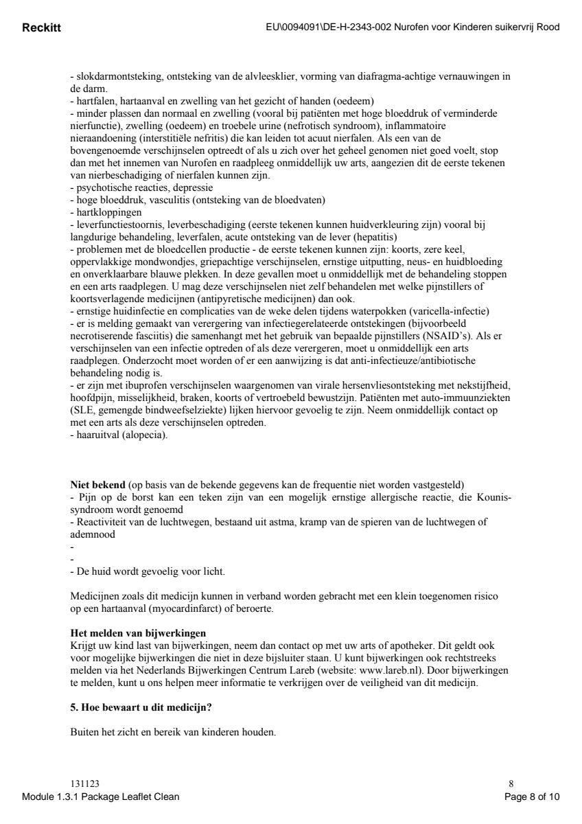 voor Kinderen Aardbei Suspensie afbeelding van document #8, leaflet