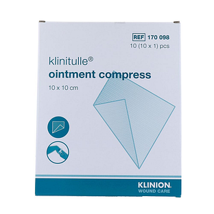 Klinion Klinutelle Zalfkompres 10ST Klinion Klinutelle Zalfkompres 10ST