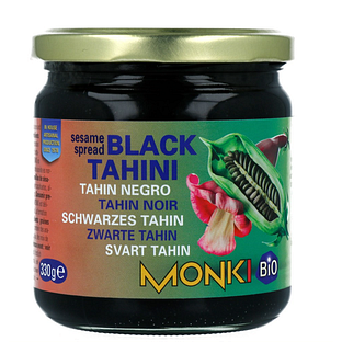 Monki Biologische Zwarte Tahin 330GR Monki Biologische Zwarte Tahin 330GR