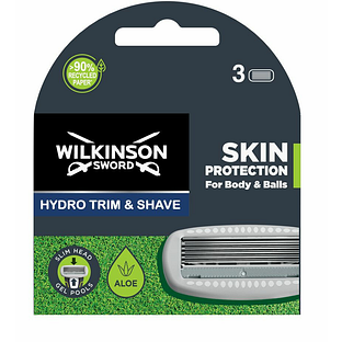 Wilkinson Hydro Trim & Shave Skin Body & Balls Mesjes 3ST