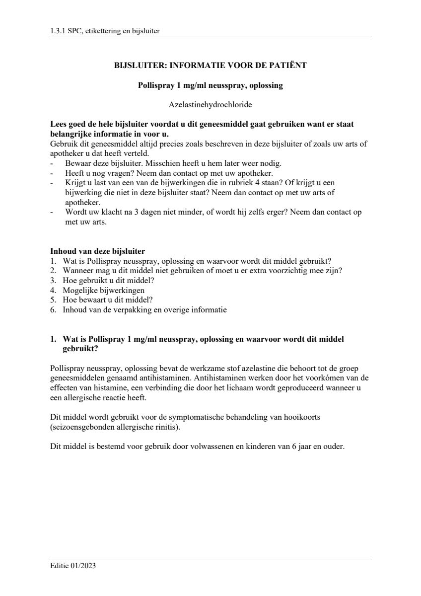 1mg/ml  Neusspray, oplossing afbeelding van document #1, leaflet