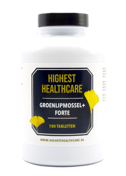 Highest Healthcare Groenlipmossel + Forte Tabletten afbeelding 1