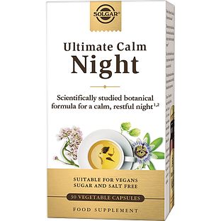 Solgar Ultimate Calm Night (Nachtrust*) Capsules 30VCP Solgar Ultimate Calm Night (Nachtrust*) Capsules 30VCP