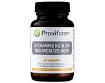 Proviform Vitamine K2 & D3 180 mcg/25 mcg Capsules 60VCP Proviform Vitamine K2 & D3 180 mcg/25 mcg Capsules 60VCP