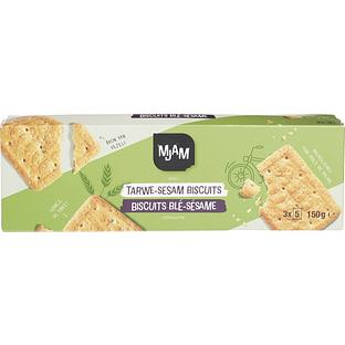 Mjam Biscuits Tarwe-Sesam 150GR