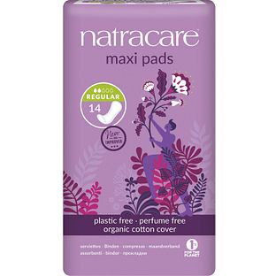 Natracare Maxi Pads Regular Maandverband 14ST