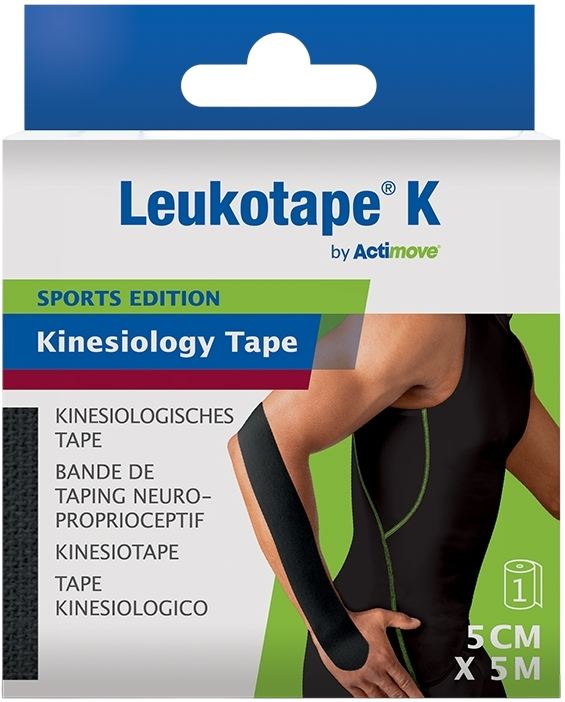 Actimove Kinesiology Tape Zwart 5cm x 5m