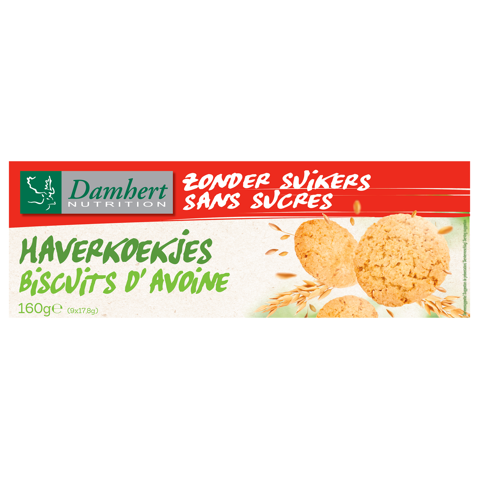 Damhert Haver Koekjes - Zonder Suikers afbeelding