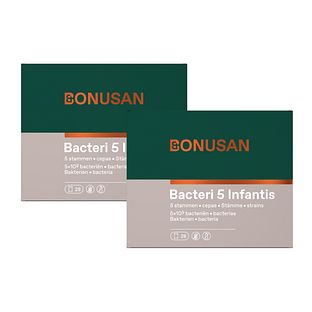 Bonusan Bacteri 5 Infantis Sachets Duoverpakking 2x28ST Bonusan Bacteri 5 Infantis Sachets Duoverpakking 2x28ST