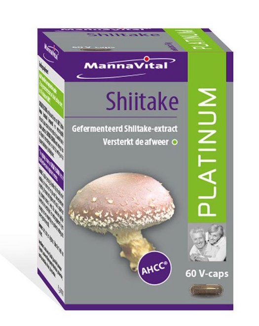 MannaVital Shiitake Platinum Capsules afbeelding 1