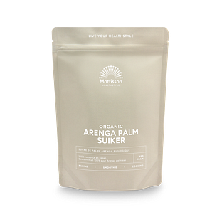 Mattisson HealthStyle Biologische Arenga Palm Suiker 450GR Mattisson HealthStyle Biologische Arenga Palm Suiker 450GR