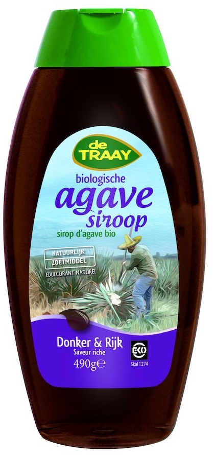 De Traay Agavesiroop Donker & Rijk Biologisch afbeelding