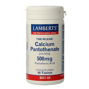Lamberts Calcium Pantothenaat  500 mg Time Release Tabletten 60TB
