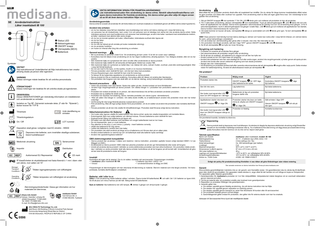 IB100 Insectenbeet Verzachter afbeelding van document #10, instructions