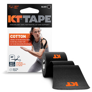 KT Tape Elastic Sports Tape Roll Zwart 1ST