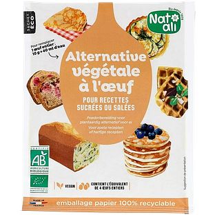 Nat-Ali Biologische Ei Vervanger 40GR Nat-Ali Biologische Ei Vervanger 40GR