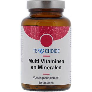 TS Choice Multi Vitaminen En Mineralen Tabletten 60TB TS Choice Multi Vitaminen En Mineralen Tabletten 60TB