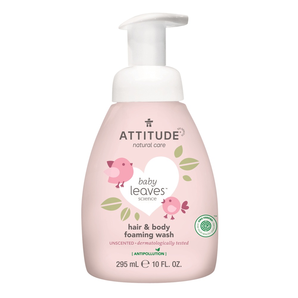 Attitude Baby Leaves 2-in-1 Hair & Body Foaming Wash afbeelding 1