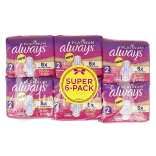 Always Platinum Discreet Small Super 6-Pack 60ST