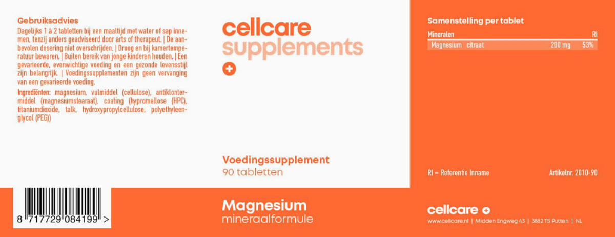 Magnesium Tabletten afbeelding van document #1, label