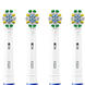 Oral-B Pro Floss Action Opzetborstels 4ST Afbeelding van de vier opzetborstels