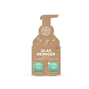 The green Lab Co. Navul Set Glasreiniger Tabletten Munt 3ST The green Lab Co. Navul Set Glasreiniger Tabletten Munt 3ST