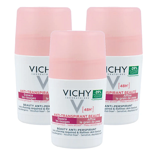 Vichy Deo Roller Beauty Anti-Transpirant 48h Multiverpakking 3x50ML