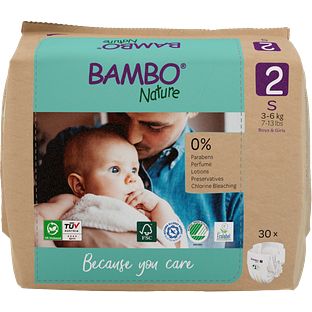 Bambo Nature Maat 2 Luiers S 30ST