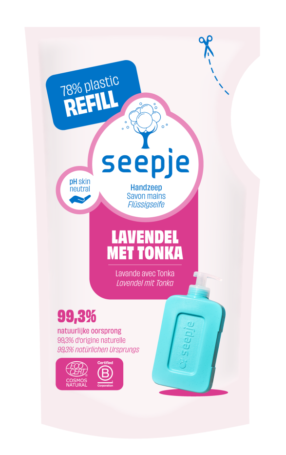 Seepje Handzeep Lavendel Tonka Navulling