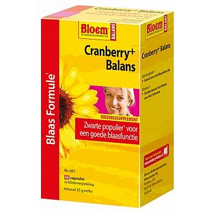 Bloem Cranberry+ Balans Capsules 60CP Bloem Cranberry+ Balans Capsules 60CP