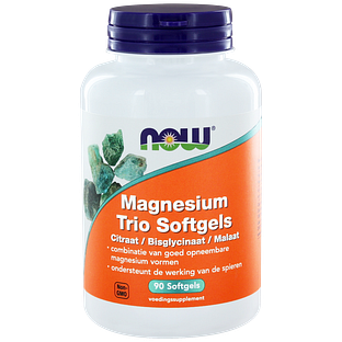 NOW Magnesium Trio Softgels 90SG