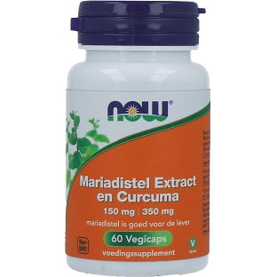 NOW Mariadistel Extract Curcuma Capsules 60CP