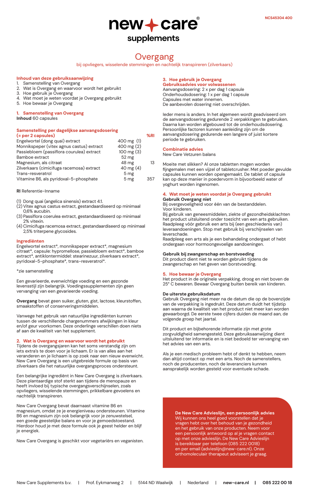 Overgang Capsules afbeelding van document #1, instructions