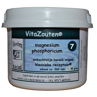 Vita Reform Van der Snoek Vita Reform Vitazouten Nr. 7 Magnesium Phosphoricum 360TB Vita Reform Van der Snoek Vita Reform Vitazouten Nr. 7 Magnesium Phosphoricum 360TB