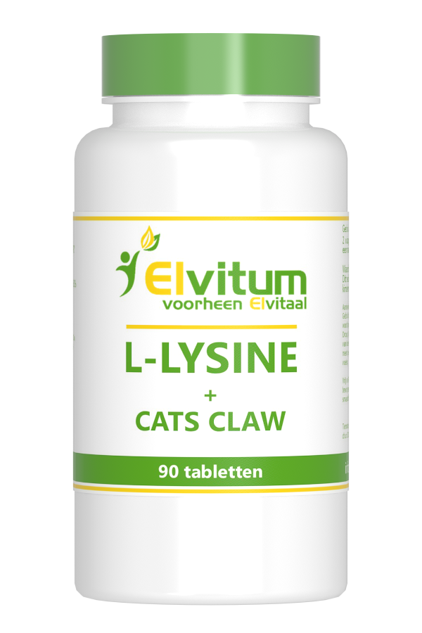 Elvitum L-Lysine Cats Claw Tabletten afbeelding
