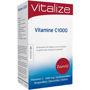 Vitalize Vitamine C-1000 mg Zuurvrij Tabletten 60TB Vitalize Vitamine C-1000 mg Zuurvrij Tabletten 60TB