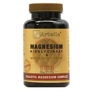 Artelle Magnesium Bisglycinaat & Citraat Tabletten 100TB