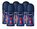Nivea Men Dry Impact Roll-on Voordeelverpakking 6x50ML
