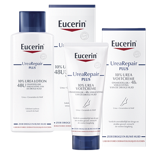 Eucerin UreaRepair PLUS 10% Urea Verzorging Set - Bodylotion en Voetcrème - 2 stuks