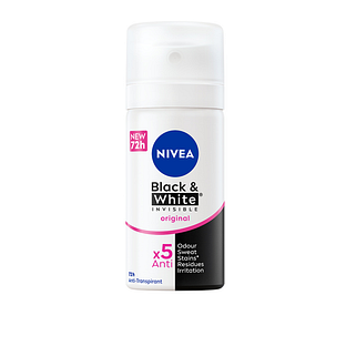 Nivea Invisible For Black & White Clear Deodorant Spray Mini 35ML Nivea Invisible For Black & White Clear Deodorant Spray Mini 35ML