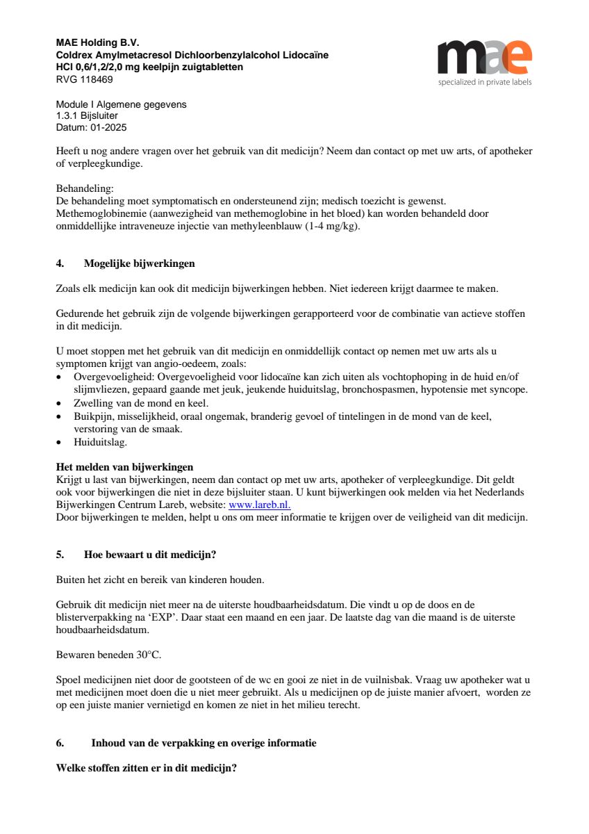 Keelpijn Zuigtabletten afbeelding van document #4, leaflet