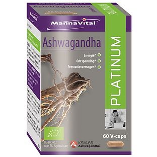 MannaVital Ashwagandha Platinum Vegacaps 60VCP
