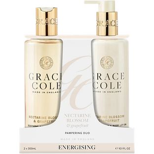 Grace Cole Nectarine Blossom & Grapefruit Pampering Body Care Duo 600ML