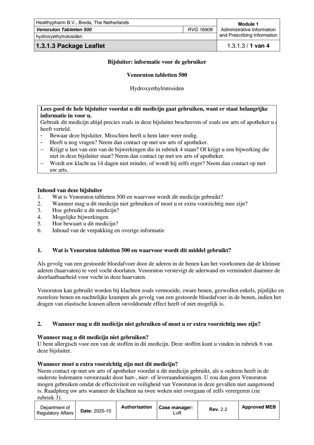 500mg Tabletten afbeelding van document #1, leaflet