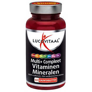 Lucovitaal Multi+ Vitaminen & Mineralen Kauwtabletten 60KTB