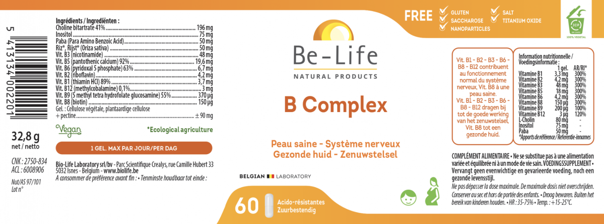 B Complex Capsules afbeelding van document #1, label