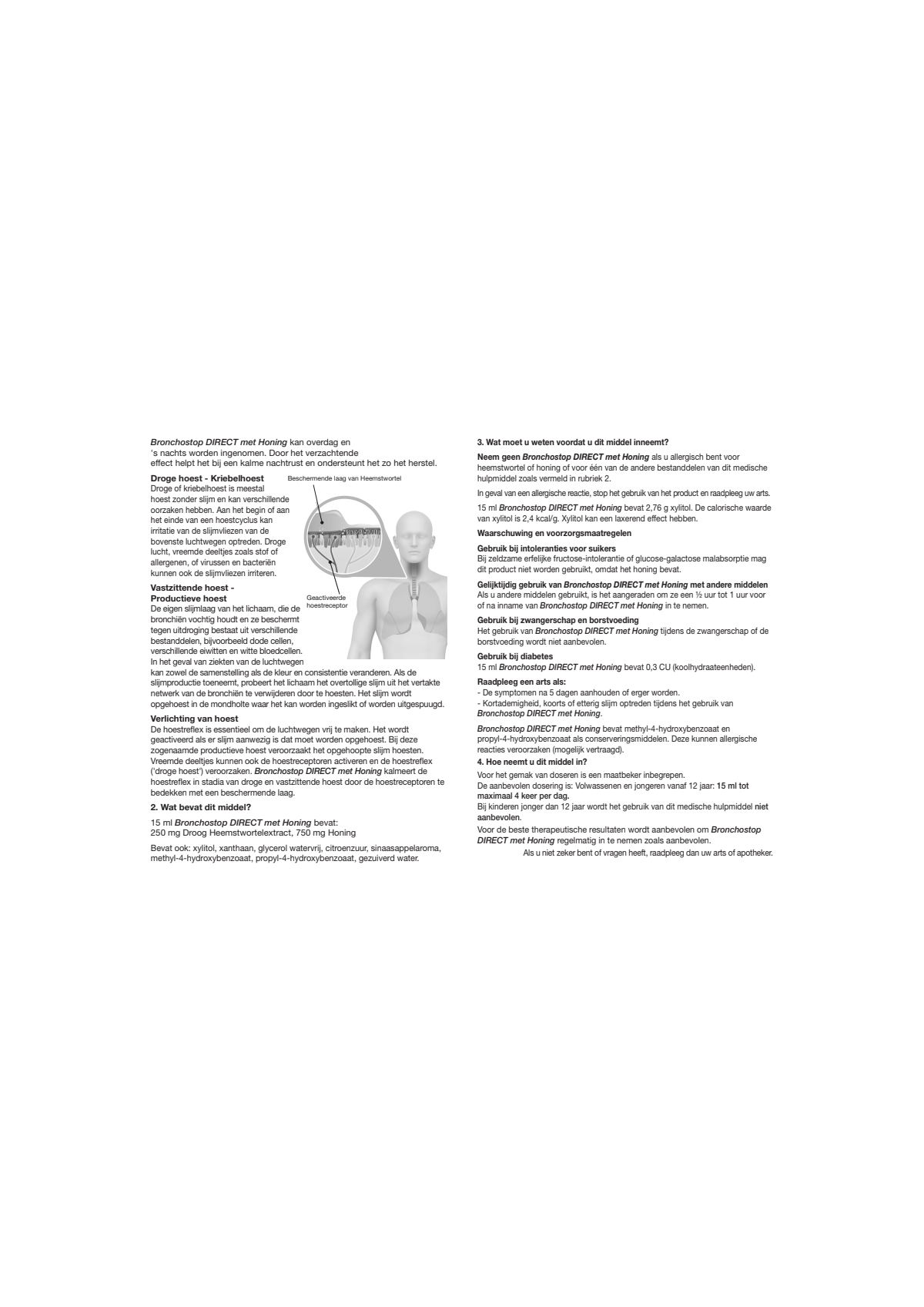 Direct met Honing Hoestdrank afbeelding van document #2, instructions