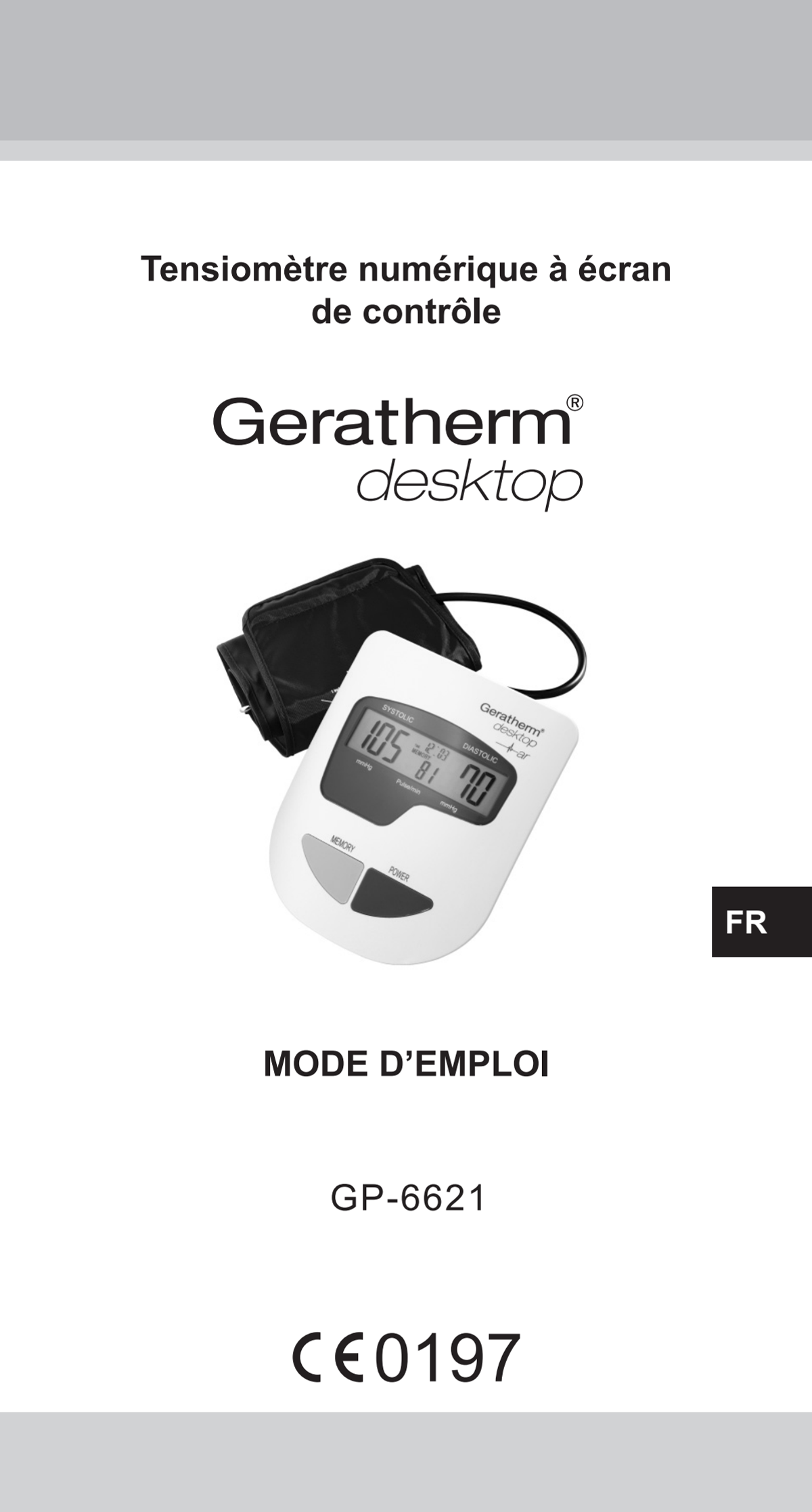 Bovenarm Bloeddrukmeter Desktop afbeelding van document #43, instructions